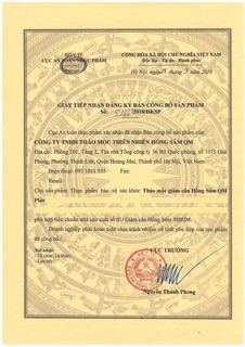 Trà thảo mộc giảm cân Hồng Sâm QM