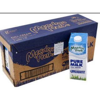 Hạn sd cuối T8/2020-Nửa thùng (6 hộp) sữa tươi Meadow fresh nguyên kem nhập từ New Zealand loại 1lít