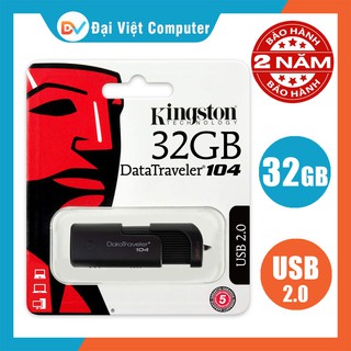 Usb kingston dt104 32gb 16gb datatraveler 2.0 tem fpt/vĩnh xuân