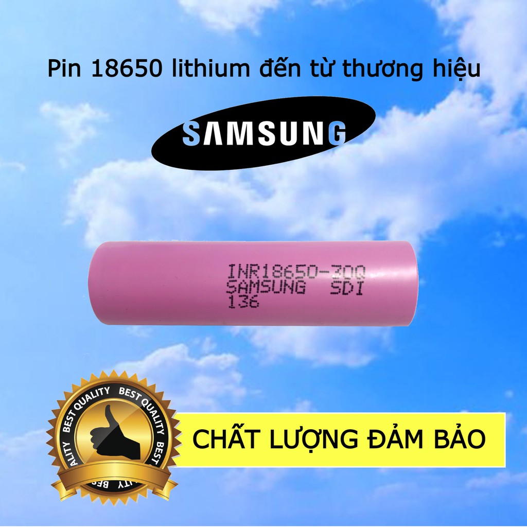 Cell pin Samsung 18650 lithium chuẩn 3000 mAh 30Q pin tím