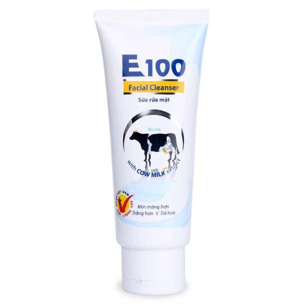 Sữa rửa mặt E100 tinh chất sữa bò tươi làm trắng da