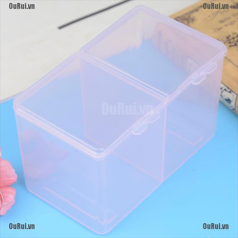 Hộp Nhựa Trong Suốt Đựng Bông Tẩy Trang Tiện Dụng