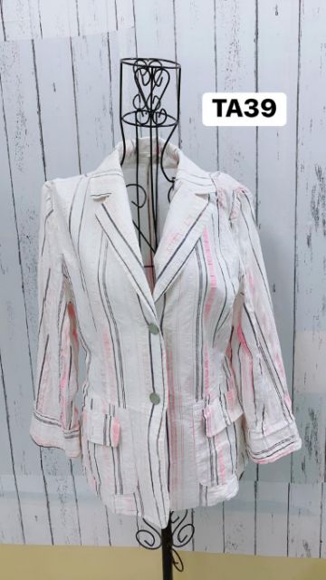 Áo khoác vest kẻ sọc. TA39
