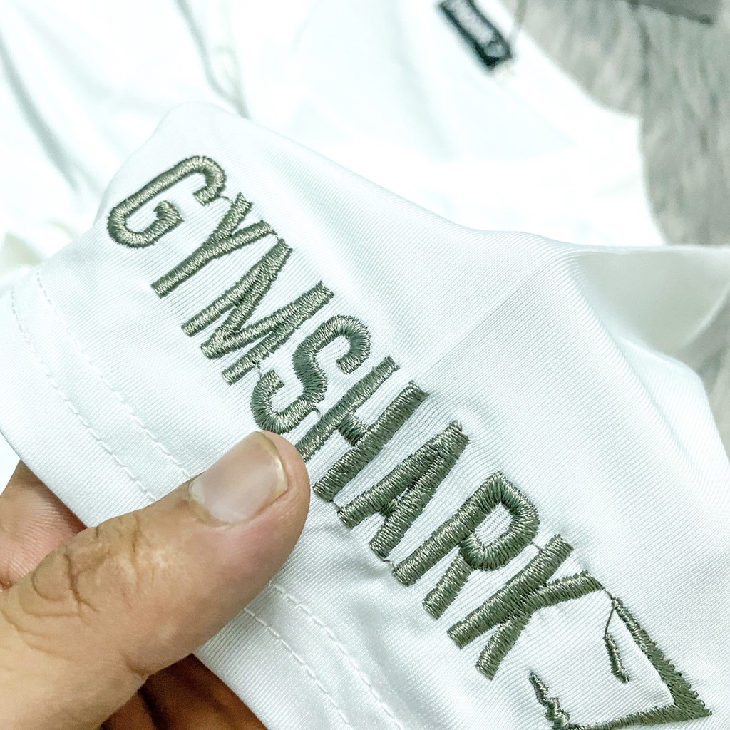 Áo thun nam ôm body DO GYM SHOP logo thêu, thun lạnh 4 chiều