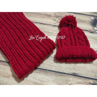 Khăn mũ len đan tay - Khăn len handmade