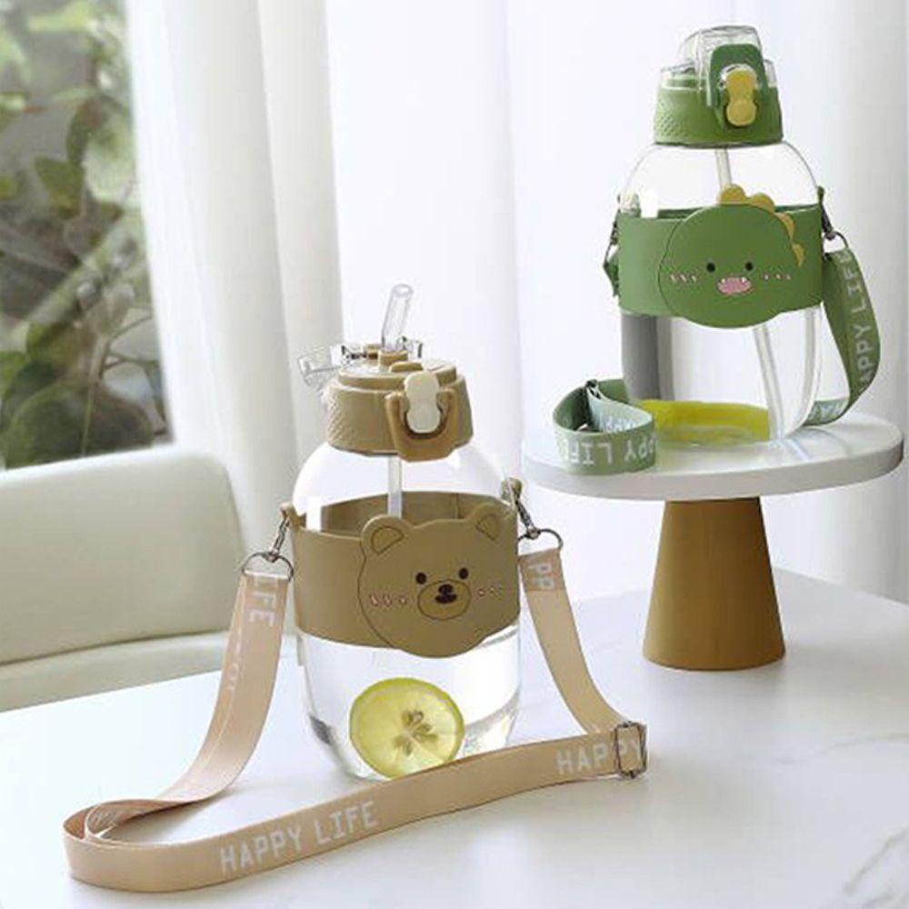 Bình Nước 1100ML Họa Tiết Hoạt Hình Dễ Thương