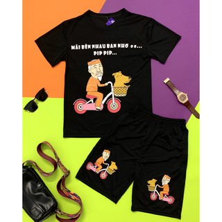 Bộ thể thao_ áo thun nam Hạc đại phú