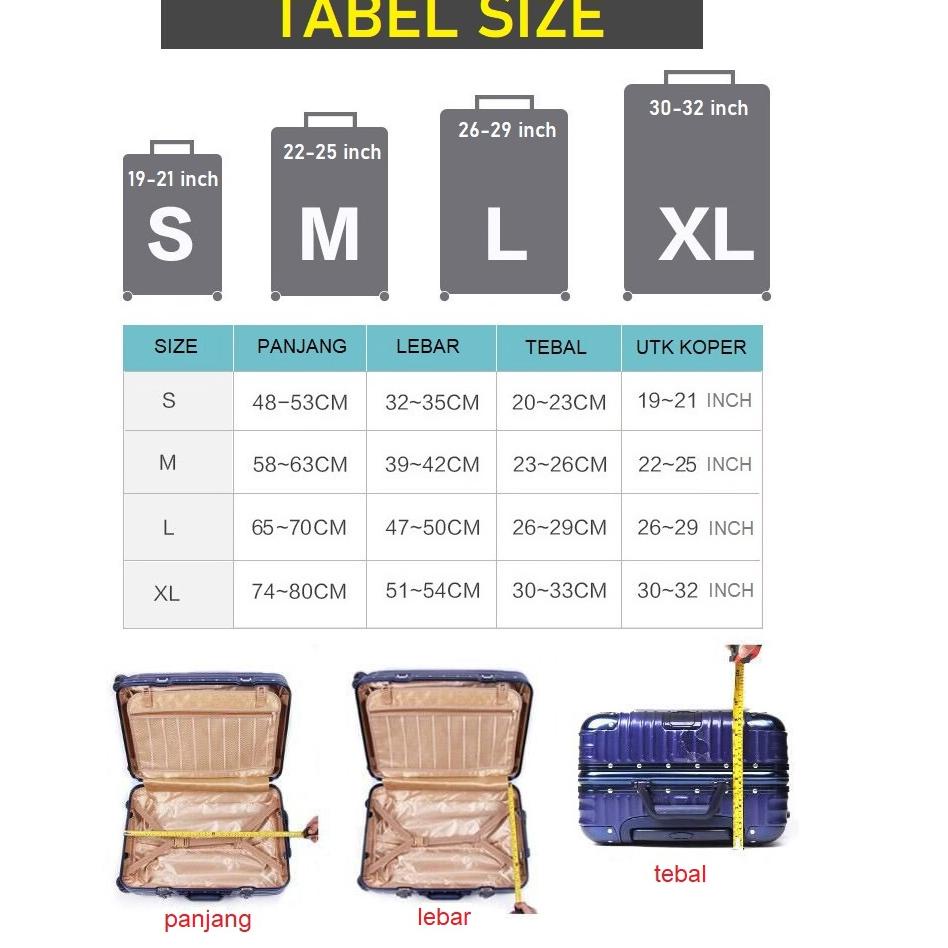 Hiện Tại //v53➦ Vỏ Bọc Vali Hành Lý Co Giãn Có Khóa Kéo Tiện Dụng (Size S) (19-21 inch)