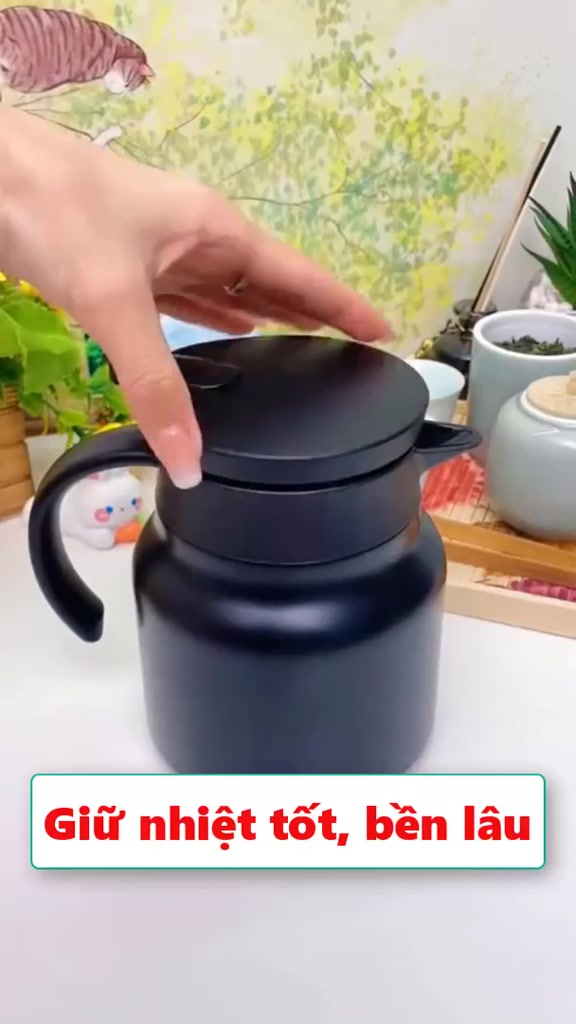 Ấm pha trà giữ nhiệt có lưới lọc dung tích 1L, inox 316 cao cấp - Ấm nước pha trà giữ nhiệt 12 tiếng có bộ lọc trà | BigBuy360 - bigbuy360.vn