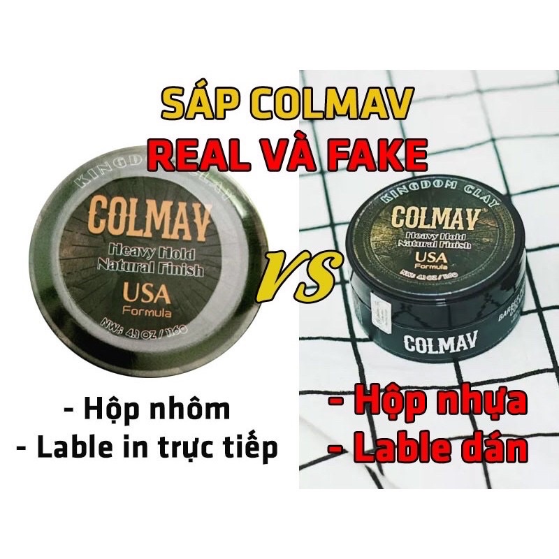 Sáp vuốt tóc Colmav Kingdom Clay - chính hãng 100% COLMAV