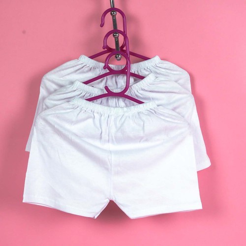Set 5 quần đùi trắng cotton cho bé 4~ 30kg