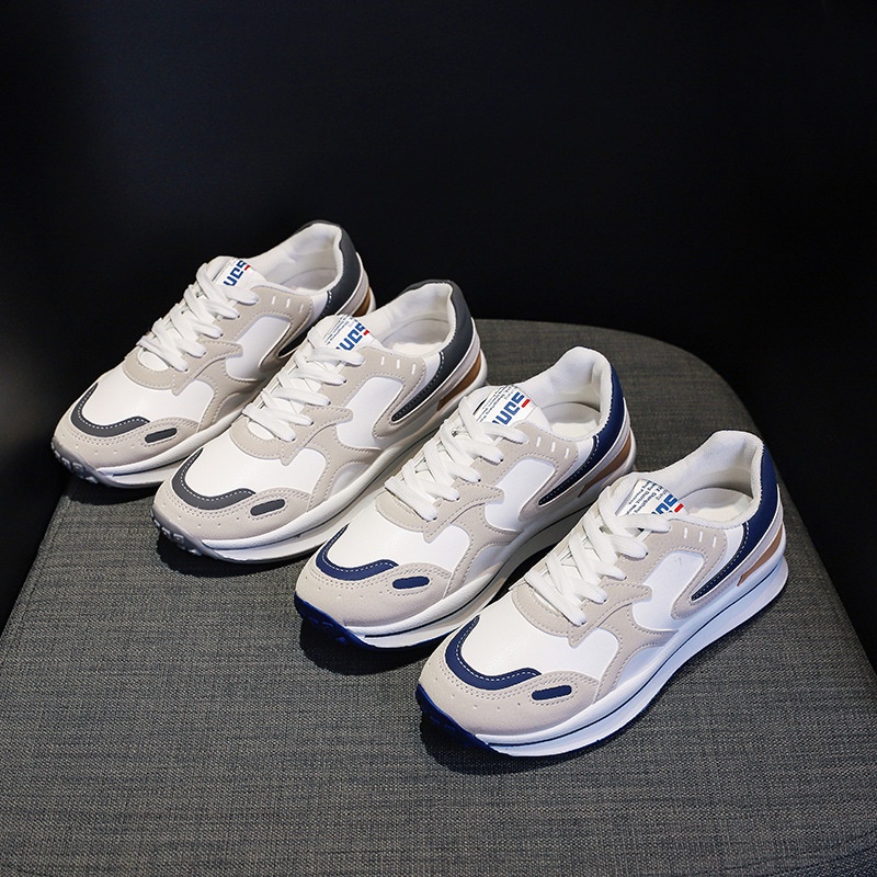 Giày thể thao IELGY đế dày kết hợp màu sắc tùy chọn phong cách Hàn Quốc thời trang cho nữ