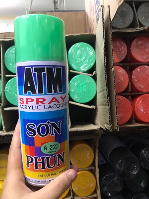 Sơn phun ATM màu xanh ngọc A223