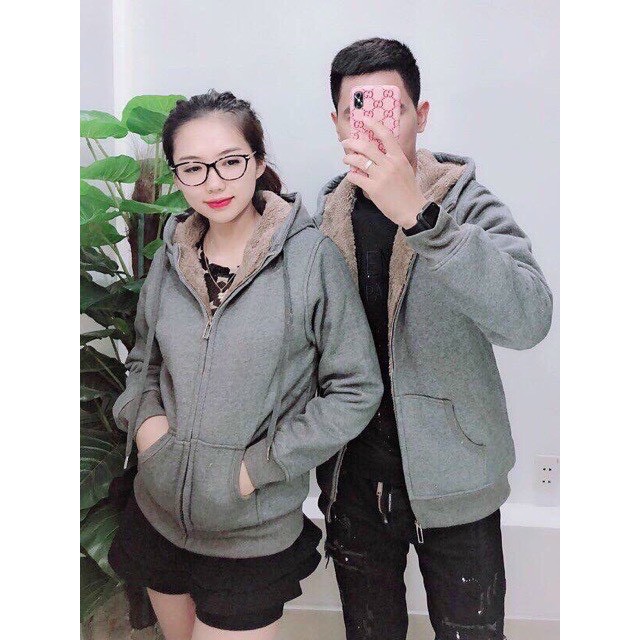 Áo Khoác Cotton Lining Unisex [FREESHIP] 🌸 Jacket nỉ lót bông hoodie thun trơn màu ĐEN | XÁM | ĐỎ Ulzzang nam nữ HOT 🌸 | BigBuy360 - bigbuy360.vn