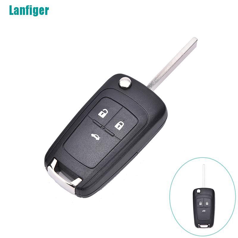 Vỏ Bọc Chìa Khóa Điều Khiển Từ Xa 3 Nút Gấp Được Cho Chevrolet