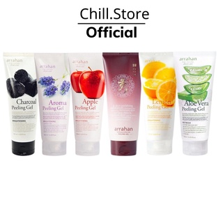 Tẩy da chết làm trắng da arrahan đủ vị hoa quả 180ml