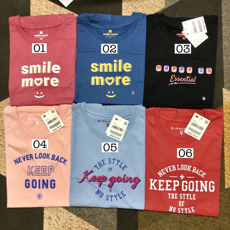 Áo phông cotton Giordano chính hãng