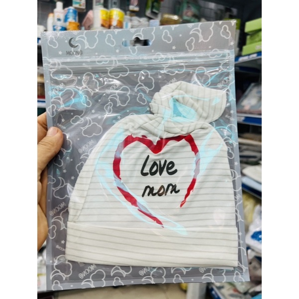 Nón sơ sinh Moon mẫu Dad Mom