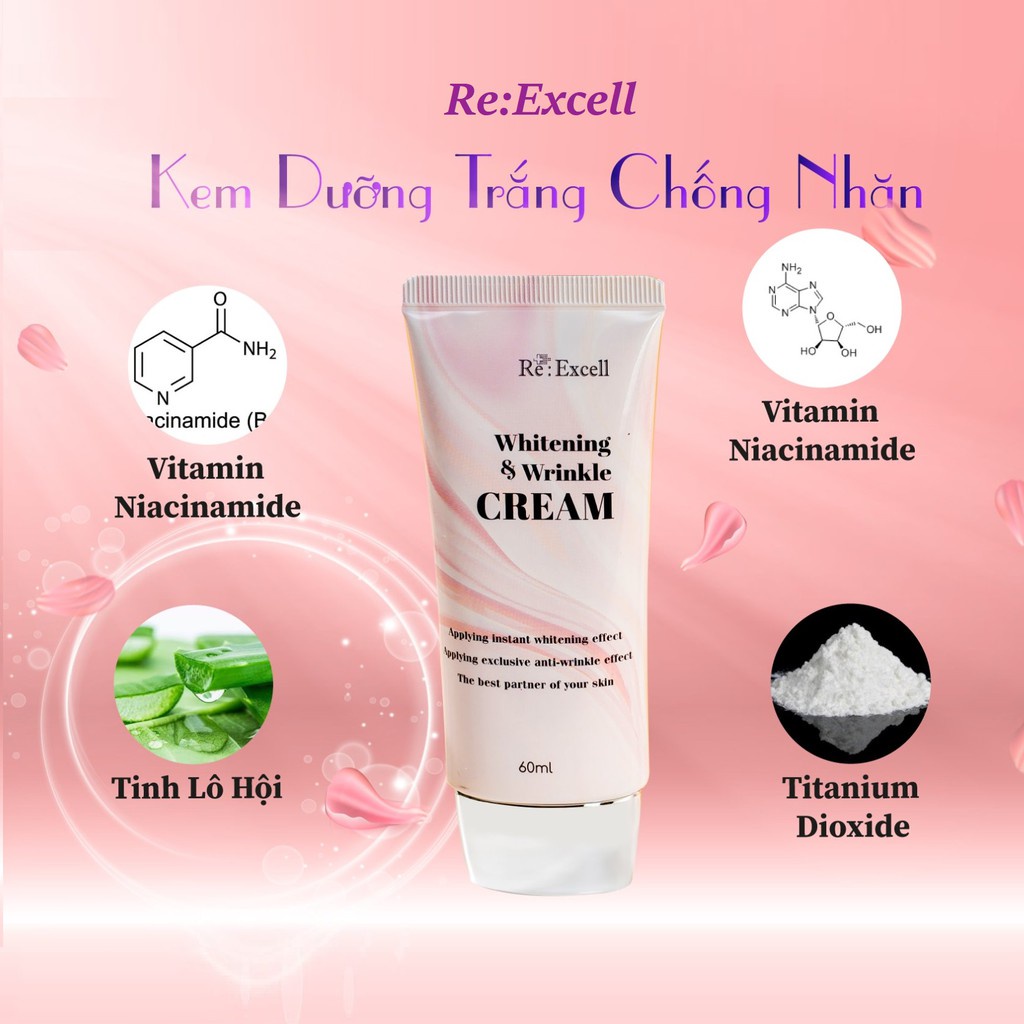 Kem dưỡng da trắng chống nhăn ban ngày Whitening & Wrinkle Cream Kem Dưỡng Trắng Da,Bảo Vệ Da Hàn Quốc,Giúp Da Căng Bóng