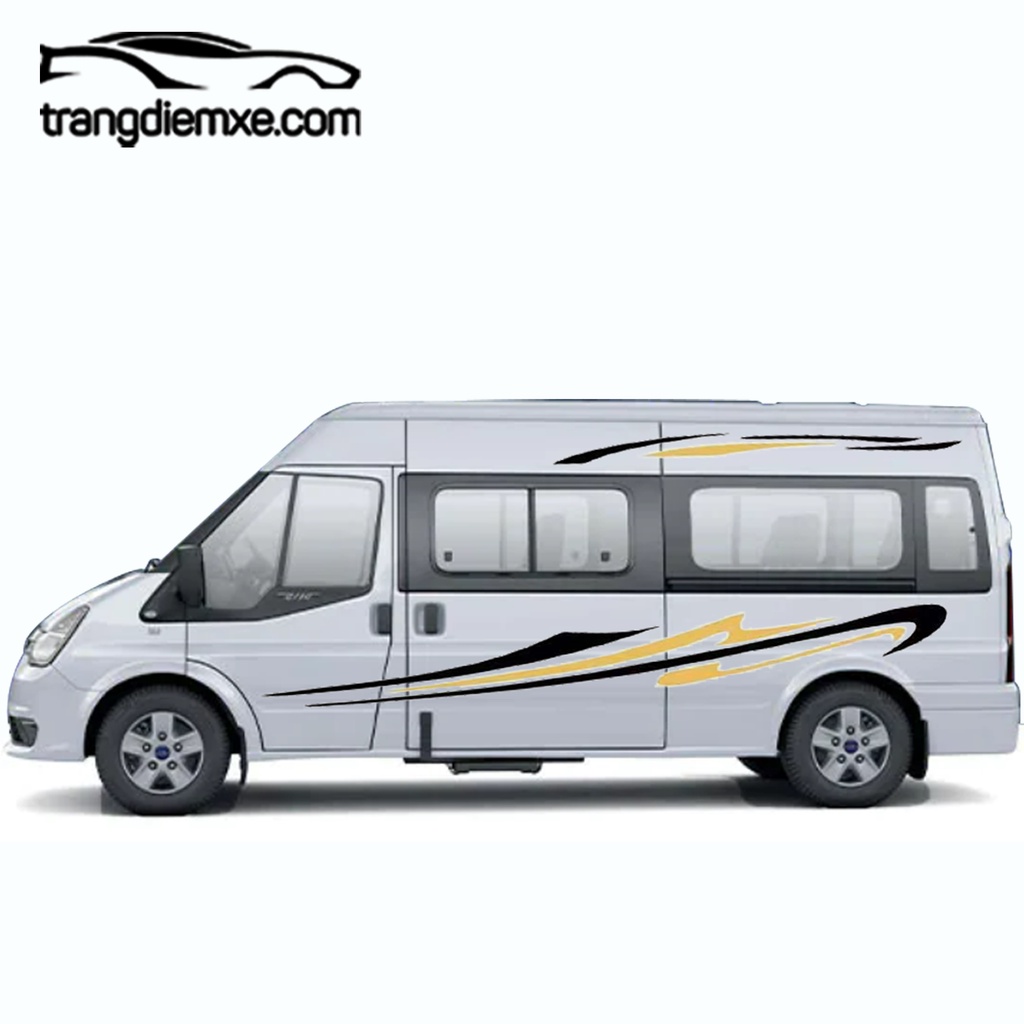 Miếng Dán Xe Ô Tô Tđx  Hình Sọc Uốn Lượn C437 Rv