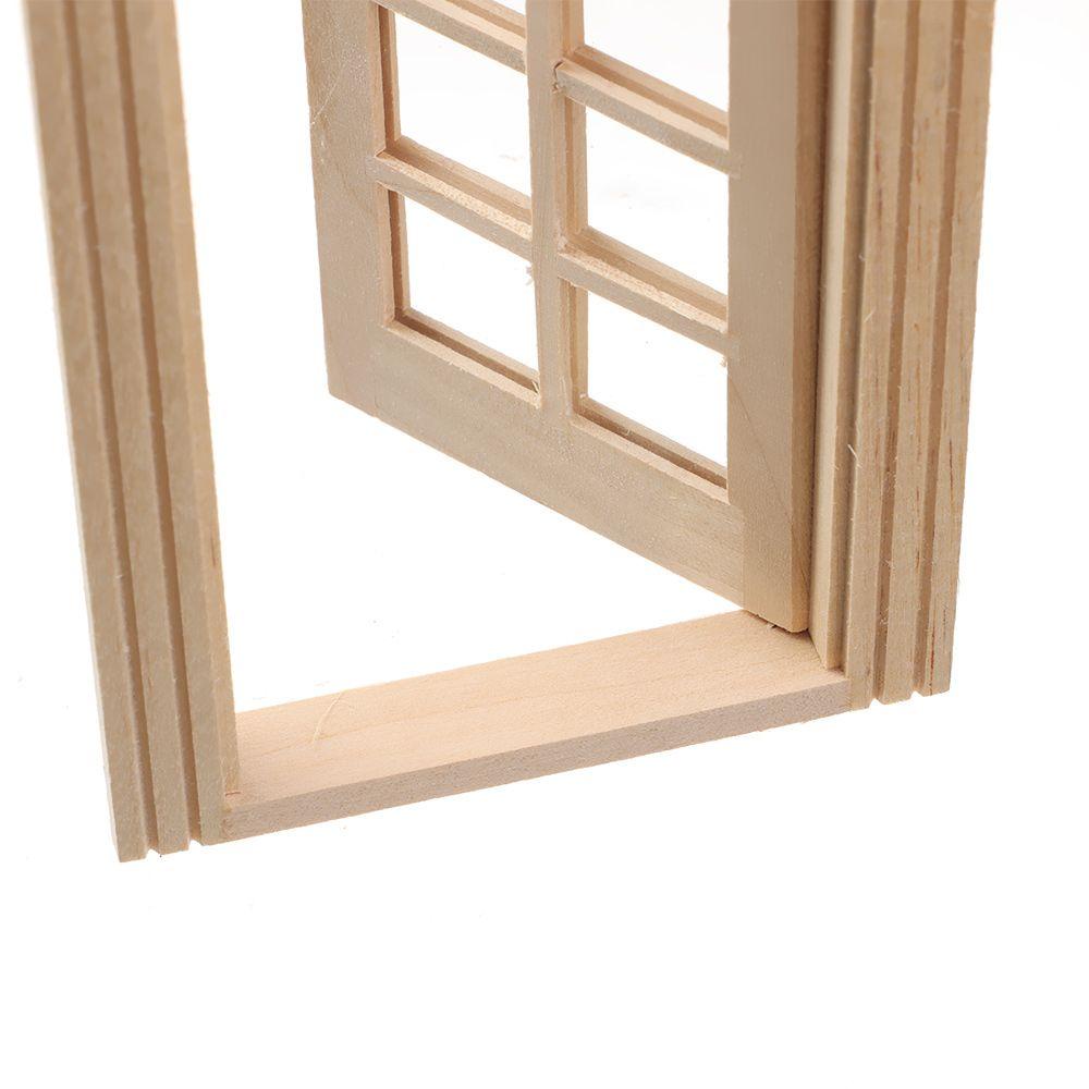 Khung Gỗ 4 Kiểu Tự Trang Trí Nội Thất Cho Nhà Búp Bê Tỉ Lệ 1 / 12
