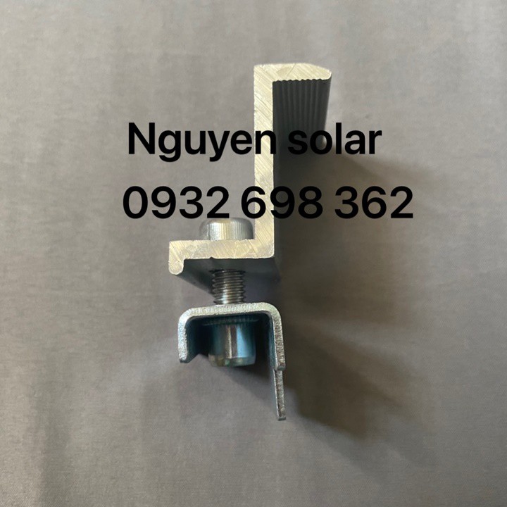 Pát kẹp biên 35 - 40 mm solar tấm pin năng lượng mặt trời dùng xà gồ, bát Z gắn mái tôn NS-EC3540K