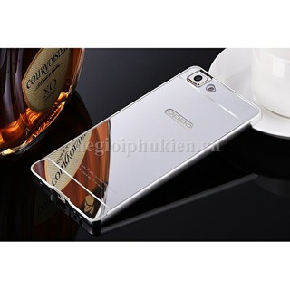 Ốp lưng OPPO R5 tráng gương viền kim loại