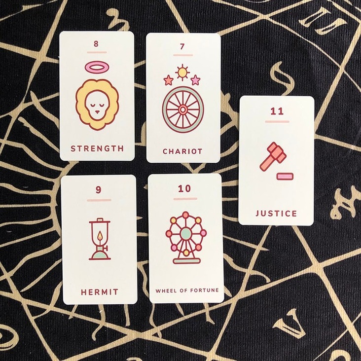 Bộ 78 lá bài tarot phong cách Nhật Bản đáng yêu