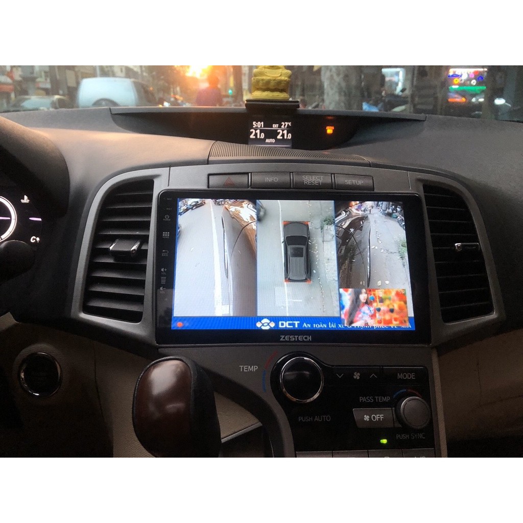 Mặt dưỡng Toyota Venza 2009 - 2013. 9 inch kèm canbus và jack zin