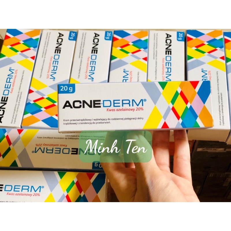 Kem Giảm Mụn Làm Trắng Da Acne Derm 20% Axit Azelaic 20g