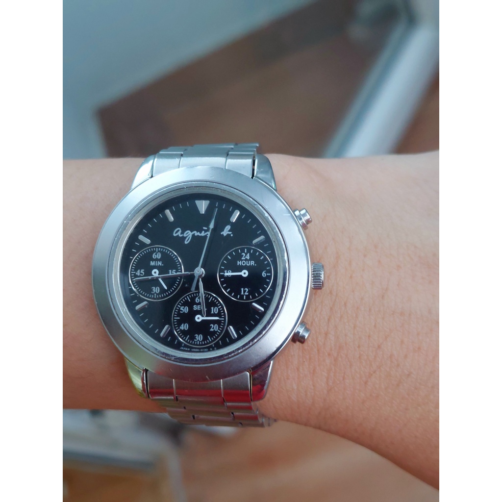 Đồng hồ nam Again 6 kim chạy pin hàng Si