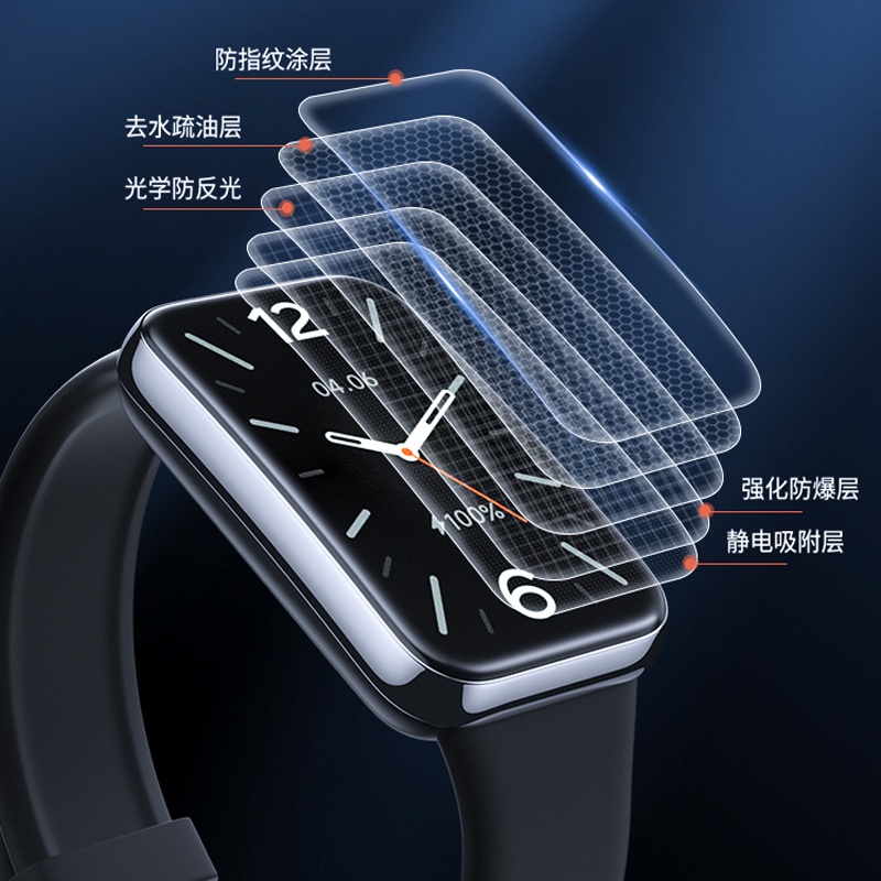 Miếng dán hydrogel JANSIN mềm mại bảo vệ màn hình cong cho Xiaomi Mi Band 7 Pro