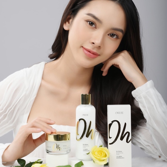 Combo Cream &amp; Toner dưỡng trắng và phục hồi da O’Muse Oh So Glowy Brightening