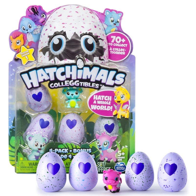 Bộ Trưng Hatchimals 4 trứng mini S4