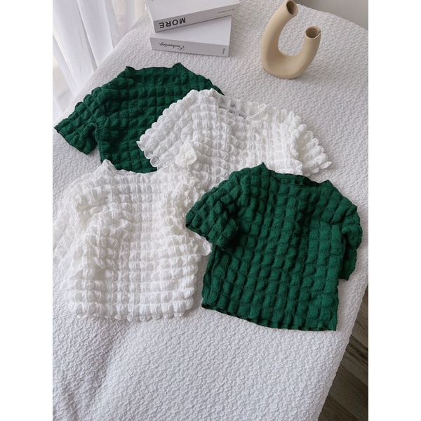 ÁO CROPTOP XỐP CUỐN BIÊN