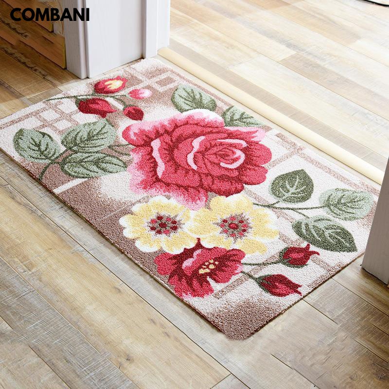 Thảm Chùi Chân Nỉ, Đế Cao Su Họa Tiết 3D Cao Cấp 40X60cm COMBANI T09