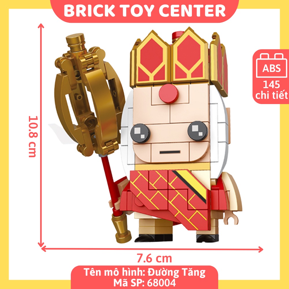 Đồ chơi lắp ráp brickheadz Decool mô hình Tôn Ngộ Không Đường Tăng Sa Tăng Trư Bát Giới trong Tây du ký