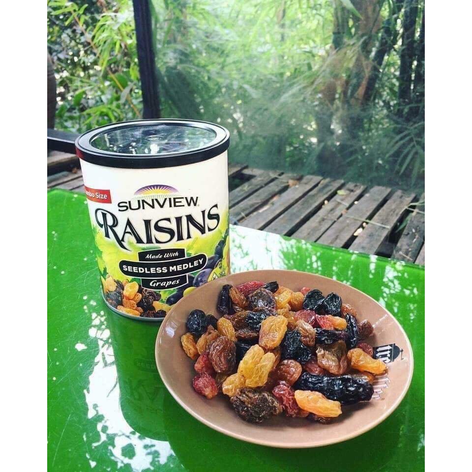( ảnh gốc + video ) Nho Khô Mỹ SUNVIEW RAISINS loại hỗn hợp