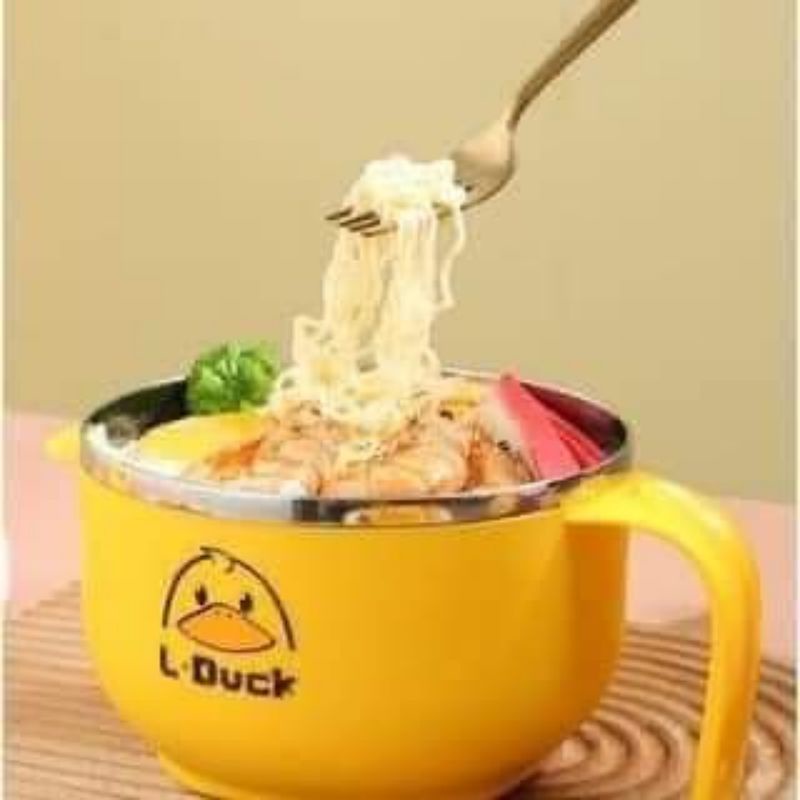 Ca nấu mì,đựng canh vịt vàng thiết ngộ nghĩ, có nắp ruột inox rất tiện lợi