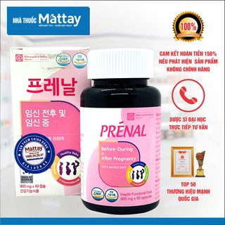 Prénal - Hỗ Trợ Bổ Sung Vi Chất Có Lợi, Giảm Ngén Cho Bà Bầu xuất xứ Hàn Quốc [ Giá tốt ]