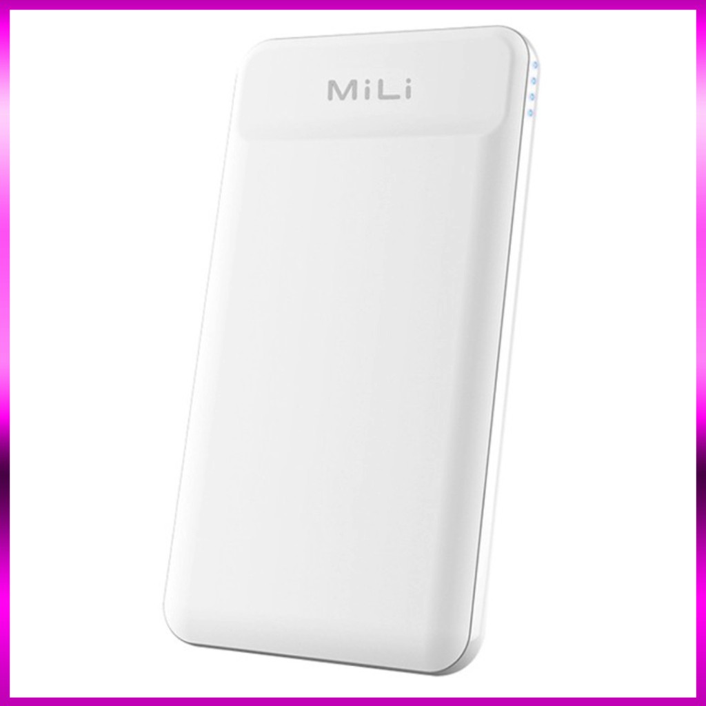 Sạc dự phòng MiLi Power shine II màu trắng - SWT12