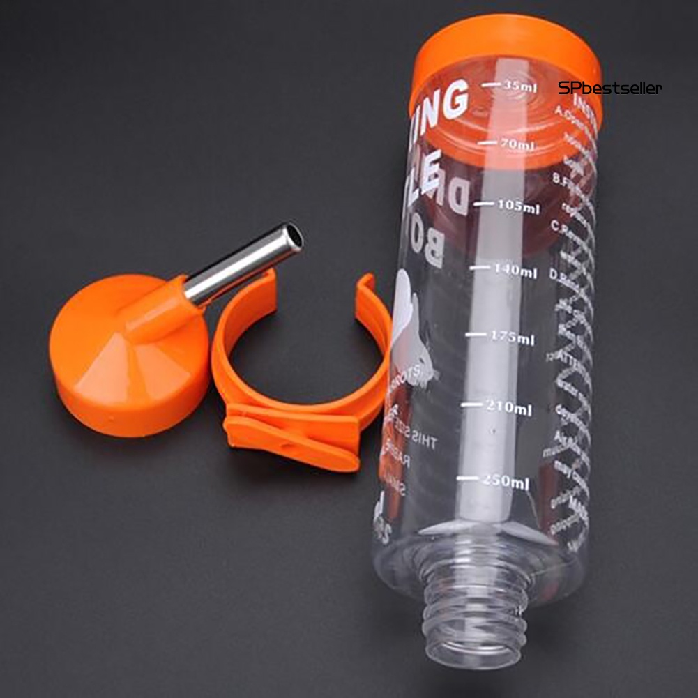 Bình Đựng Nước Uống Tự Động Bằng Thép Không Gỉ 250ml Cho Hamster / Thỏ