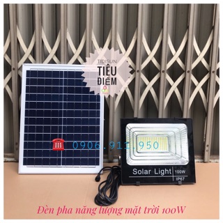 Đèn pha năng lượng mặt trời 100W