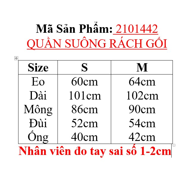 [Mã WASKT304 giảm 15% tối đa 30K đơn 99K] 2101442 QUẦN SUÔNG RÁCH GỐI - Xám