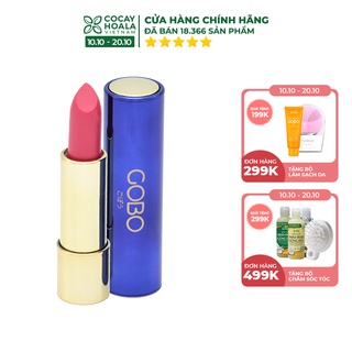 Son không chì Cocayhoala son thiên nhiên Gobo Nature matte 4.5g(4 màu mới) an toàn lành tính cho cả mẹ bầu mẹ sau sinh