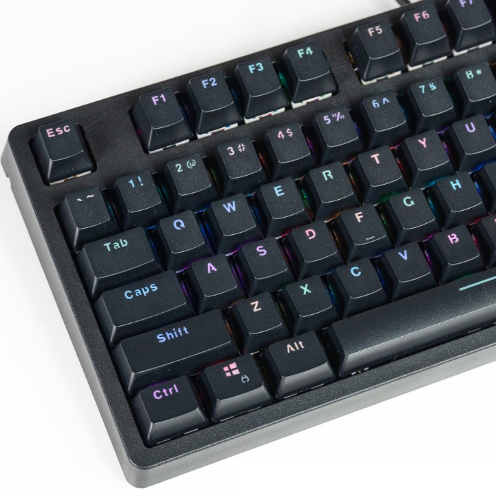 GÍA SỐC - Bàn phím cơ chơi game E-DRA EK387 RGB TKL - LED RGB 2021 - Huano Switch - USB Type-C - EDRAshop