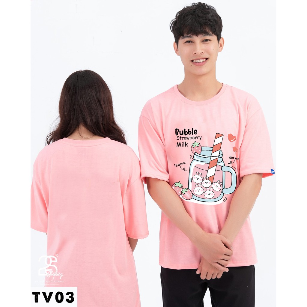 Áo Phông Nữ Giấu Quần Tay Lỡ Form Rộng 2s Clothing Áo Thun Unisex Nam Nữ Cotton Oversize Giá Rẻ In Hình Dễ Thương TV03 | BigBuy360 - bigbuy360.vn