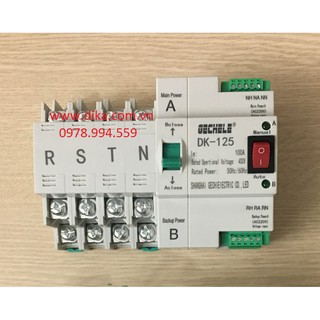 Bộ chuyển nguồn điện ats 4p 100a dk-125/4p