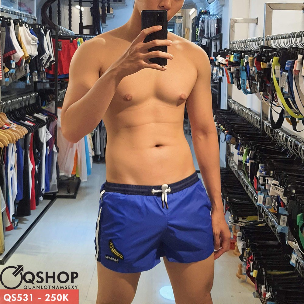 Quần short đi biển nam form ngắn QS531 QSHOP