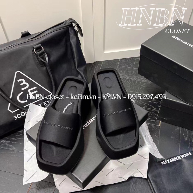 Dép độn đế Wang lót satin cao cấp